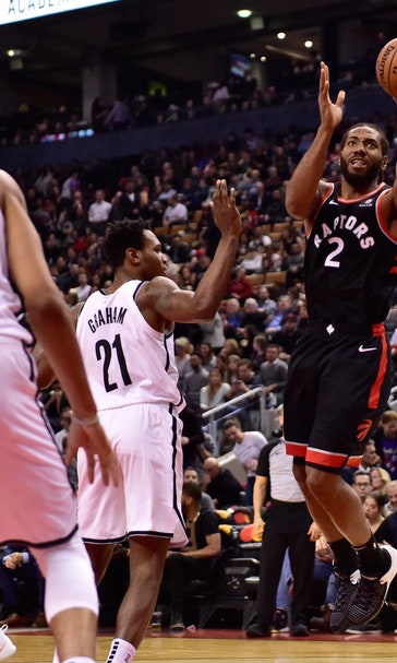 Leonard hits winning basket, Raptors beat Nets 127-125